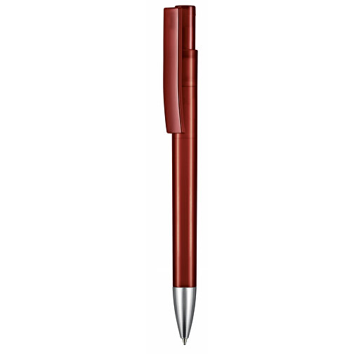Kugelschreiber STRATOS TRANSPARENT , Ritter-Pen, rubin-rot, ABS-Kunststoff, 14,50cm (Länge), Bild 1