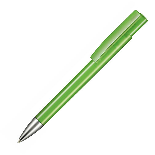 Kugelschreiber STRATOS TRANSPARENT , Ritter-Pen, gras-grün, ABS-Kunststoff, 14,50cm (Länge), Bild 2