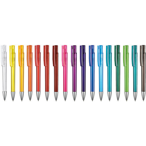 Kugelschreiber STRATOS TRANSPARENT , Ritter-Pen, ocean-blau, ABS-Kunststoff, 14,50cm (Länge), Bild 4