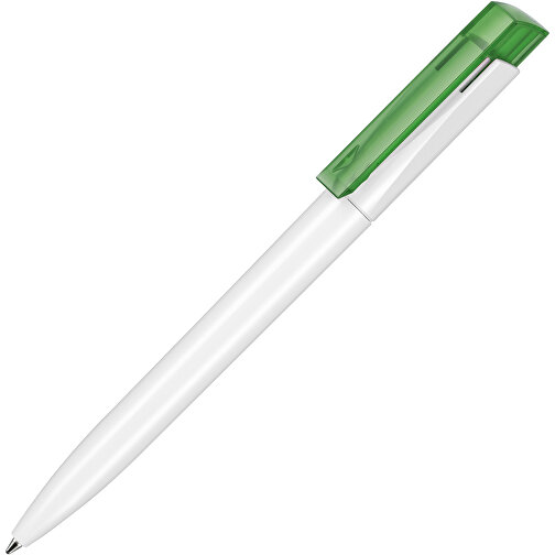 Kugelschreiber Fresh ST , Ritter-Pen, gras-grün/weiß, ABS-Kunststoff, 14,50cm (Länge), Bild 2