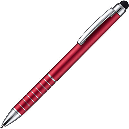 Kugelschreiber TOUCHPEN , Ritter-Pen, rot, Aluminium, 12,60cm (Länge), Bild 2