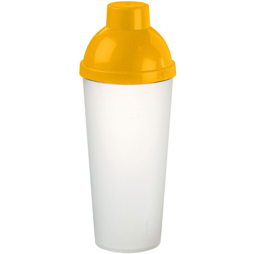 Shaker 'Lagoon' 0,5 L , transparent-milchig/gelb, Kunststoff, 22,00cm (Höhe), Bild 1