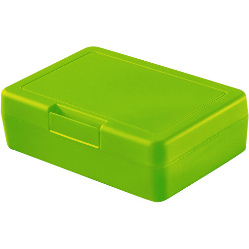 Vorratsdose 'Lunch-Box' , grasgrün, Kunststoff, 16,20cm x 5,00cm x 11,30cm (Länge x Höhe x Breite), Bild 1