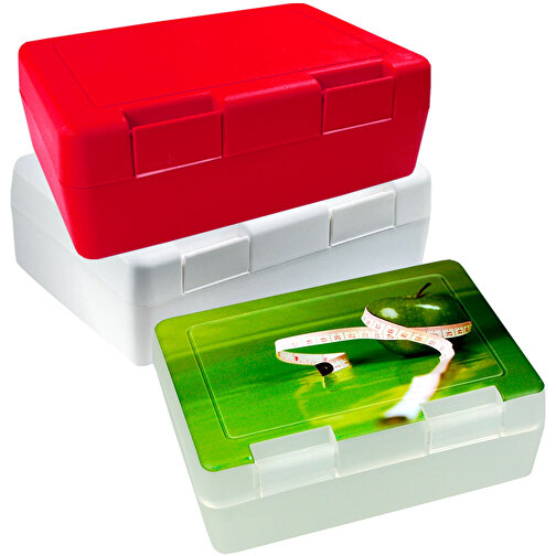Vorratsdose 'Dinner-Box' , trend-rot PP, Kunststoff, 18,00cm x 6,50cm x 13,00cm (Länge x Höhe x Breite), Bild 2