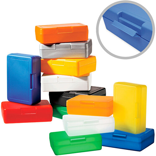 Vorratsdose 'Lunch-Box' , weiß, Kunststoff, 16,20cm x 5,00cm x 11,30cm (Länge x Höhe x Breite), Bild 2