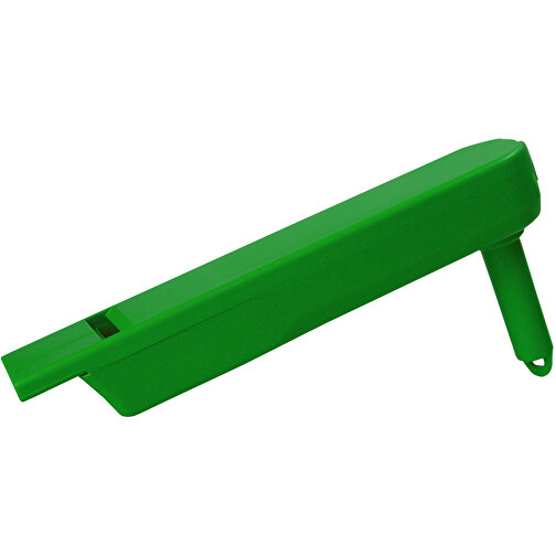 Ratsche 'Pfeife' , standard-grün, Kunststoff, 13,00cm x 2,60cm x 6,00cm (Länge x Höhe x Breite), Bild 1