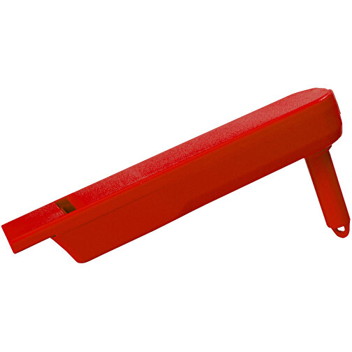Ratsche 'Pfeife' , standard-rot, Kunststoff, 13,00cm x 2,60cm x 6,00cm (Länge x Höhe x Breite), Bild 1