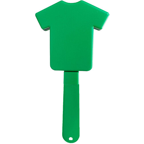 Klapper 'Trikot' , standard-grün, Kunststoff, 26,50cm x 2,40cm x 13,00cm (Länge x Höhe x Breite), Bild 1