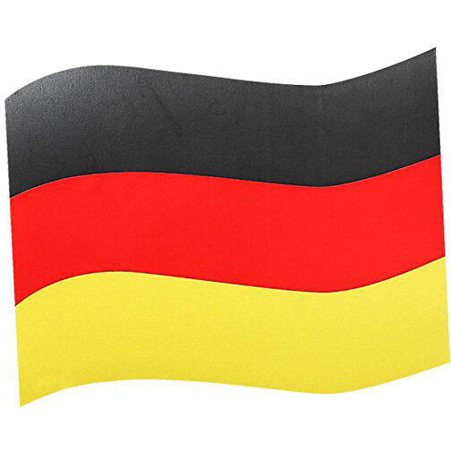 Automagnet 'Flagge' Klein , Deutschland-Farben, Metall, 10,00cm x 0,10cm x 14,00cm (Länge x Höhe x Breite), Bild 1