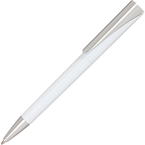 Kugelschreiber WEDGE , weiß, Kunststoff, 14,20cm (Länge), Bild 2