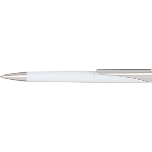 Kugelschreiber WEDGE , weiß, Kunststoff, 14,20cm (Länge), Bild 3