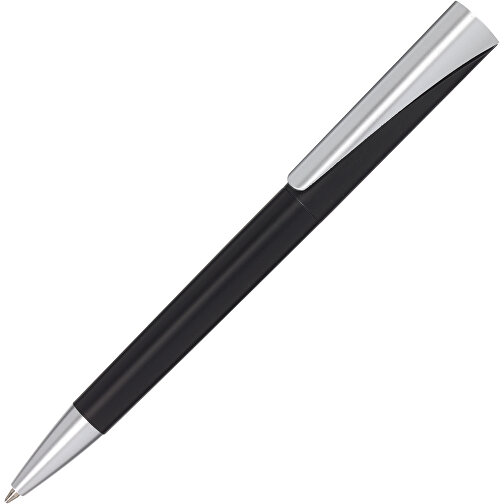 Kugelschreiber WEDGE , schwarz, Kunststoff, 14,20cm (Länge), Bild 2