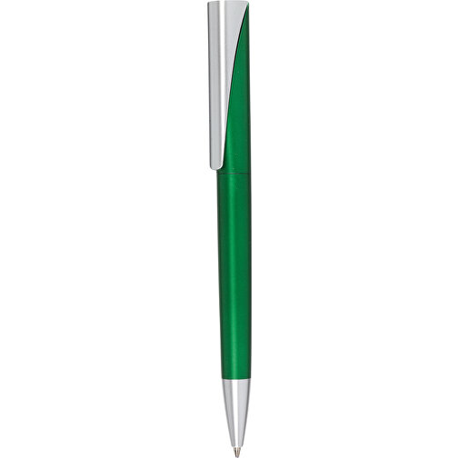 Kugelschreiber WEDGE , grün, Kunststoff, 14,20cm (Länge), Bild 1