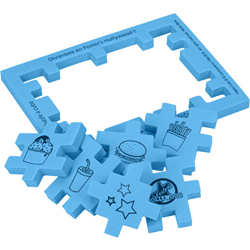 Happy Cube® 4 Cm³ , blau, EVA-Schaum, 12,00cm x 0,80cm x 9,00cm (Länge x Höhe x Breite), Bild 4