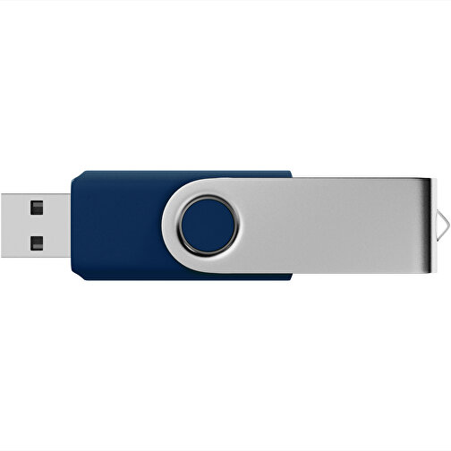 USB-Stick SWING 3.0 16 GB , Promo Effects MB , dunkelblau MB , 16 GB , Kunststoff, Metall MB , 10 - 45 MB/s MB , 5,70cm x 1,09cm x 1,90cm (Länge x Höhe x Breite), Bild 3