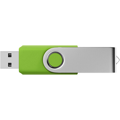 USB-Stick SWING 3.0 16 GB , Promo Effects MB , grün gummiert MB , 16 GB , Kunststoff, Metall MB , 10 - 45 MB/s MB , 5,70cm x 1,09cm x 1,90cm (Länge x Höhe x Breite), Bild 3