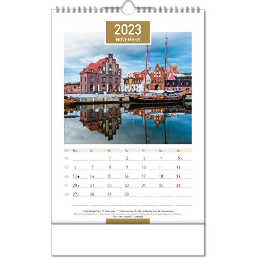 Kalender 'Tyskland' i formatet 24 x 38,5 cm, med Wire-O indbinding, Billede 12