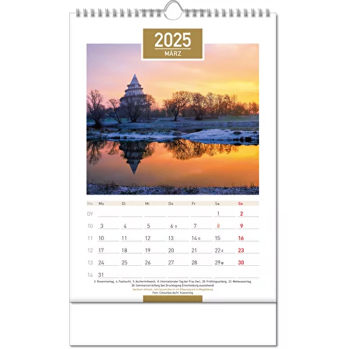 Calendrier 'Allemagne' au format 24 x 38,5 cm, avec reliure Wire-O, Image 4