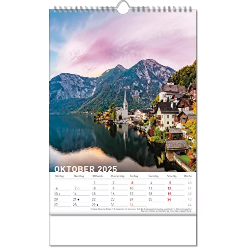 Calendrier 'Destinations' au format 24 x 38,5 cm, avec reliure Wire-O, Image 11