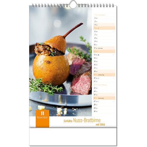 Kalender 'Aromaküche' i formatet 24 x 38,5 cm, med Wire-O indbinding, Billede 12