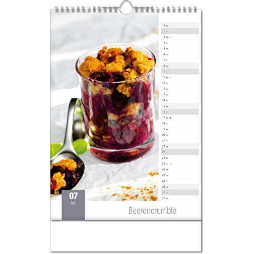 Calendario 'Aromaküche' nel formato 24 x 38,5 cm, con rilegatura Wire-O, Immagine 8