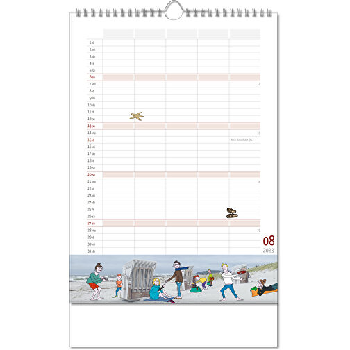 Calendario 'Family Planner' en formato 24 x 38,5 cm, con encuadernación Wire-O, Imagen 9