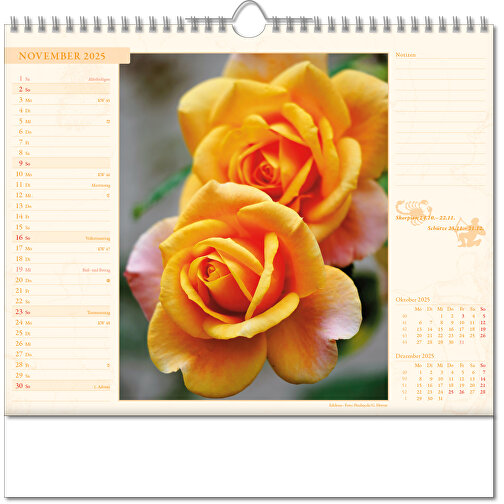 Bildkalender 'Blütenwelt' , Papier, 28,00cm x 30,00cm (Höhe x Breite), Bild 12