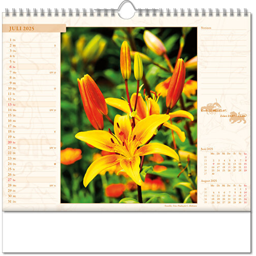 Bildkalender 'Blütenwelt' , Papier, 28,00cm x 30,00cm (Höhe x Breite), Bild 8