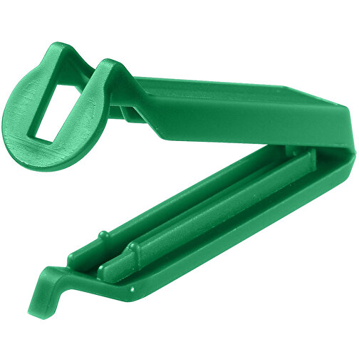 Tütenclip 'Easy Fresh' , standard-grün, Kunststoff, 8,30cm x 2,10cm x 2,00cm (Länge x Höhe x Breite), Bild 1