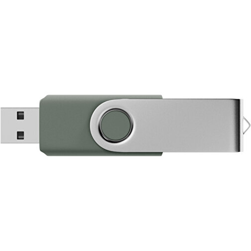 USB-Stick SWING 3.0 16 GB , Promo Effects MB , grau MB , 16 GB , Kunststoff, Metall MB , 10 - 45 MB/s MB , 5,70cm x 1,09cm x 1,90cm (Länge x Höhe x Breite), Bild 3