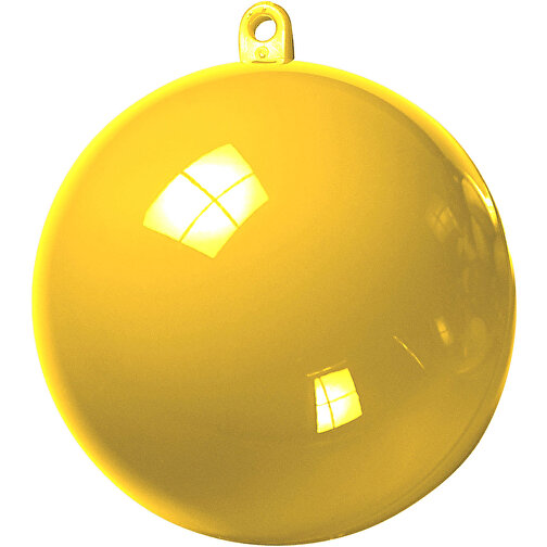 Deko-Dose 'Midi-Kugel' , standard-gelb, Kunststoff, , Bild 1