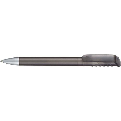 Kugelschreiber TOP SPIN FROZEN , Ritter-Pen, rauch-grau, ABS-Kunststoff, 14,10cm (Länge), Bild 3