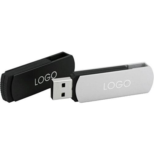 USB-Stick COVER 3.0 32GB , Promo Effects MB , schwarz MB , 32 GB , Kunststoff/Aluminium MB , 10 - 45 MB/s MB , 5,40cm x 0,85cm x 1,70cm (Länge x Höhe x Breite), Bild 3