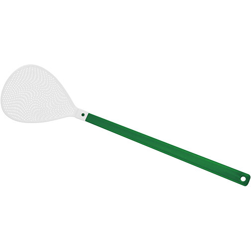 Fliegenklatsche 'Oval' , grün, weiß, PE+PS, 43,30cm x 0,50cm x 10,20cm (Länge x Höhe x Breite), Bild 1
