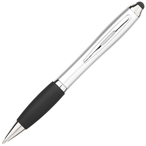 Nash Stylus Bunter Kugelschreiber Mit Schwarzem Griff , silber / schwarz, ABS Kunststoff, 13,70cm (Länge), Bild 2