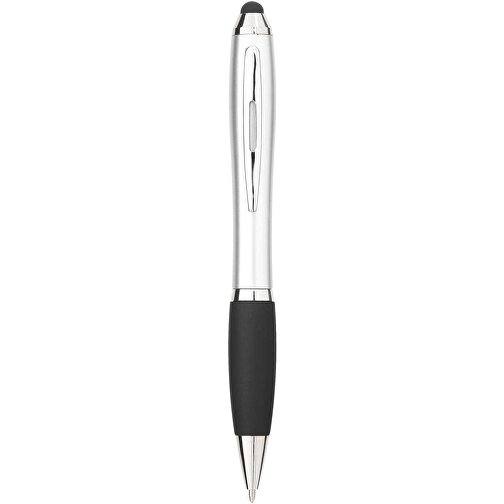 Bolígrafo-puntero de color con grip negro 'Nash', Imagen 4