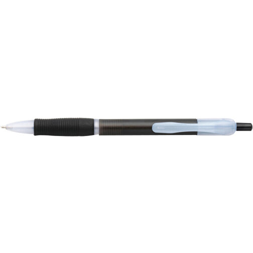 Kugelschreiber Aus Kunststoff Rosita , schwarz, Kautschuk, AS, , Bild 3