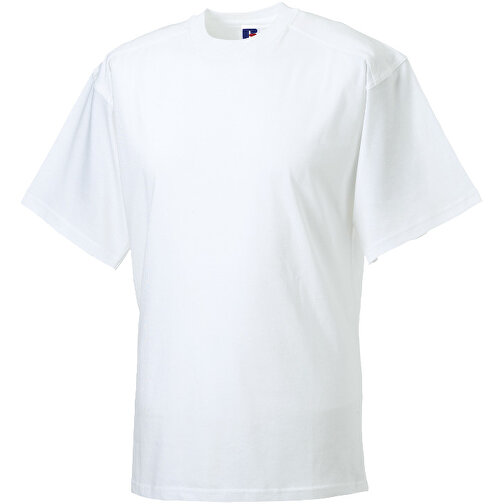 Workwear T-Shirt , Russell, weiß, 100% Baumwolle, 2XL, , Bild 1