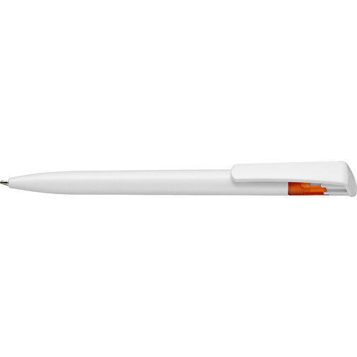 Kugelschreiber All-Star SF , Ritter-Pen, flamingo/weiß, ABS-Kunststoff, 14,70cm (Länge), Bild 3