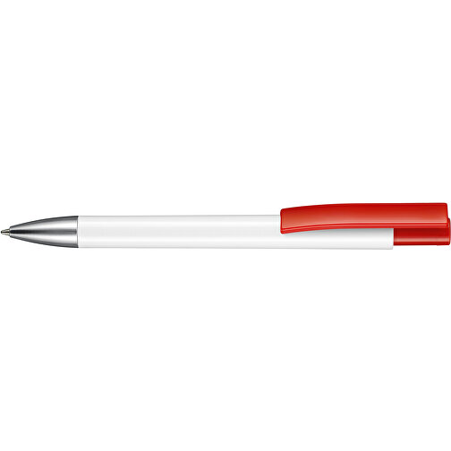 Kugelschreiber STRATOS , Ritter-Pen, signalrot, ABS-Kunststoff, 14,50cm (Länge), Bild 3