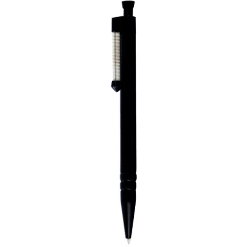 Kugelschreiber SPRING , Ritter-Pen, schwarz, ABS-Kunststoff, 14,10cm (Länge), Bild 1