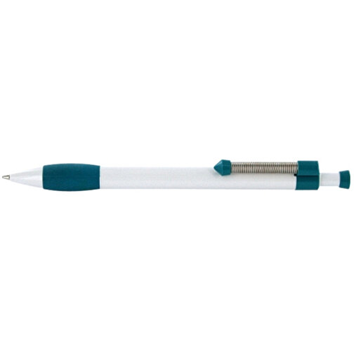 Kugelschreiber Spring Grippy , Ritter-Pen, petrol, ABS-Kunststoff, 14,10cm (Länge), Bild 3