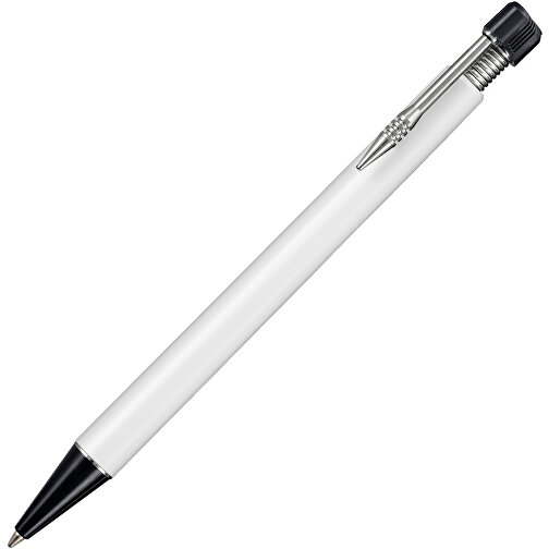 Kugelschreiber EMPIRE , Ritter-Pen, schwarz/weiß, ABS-Kunststoff, 14,50cm (Länge), Bild 2