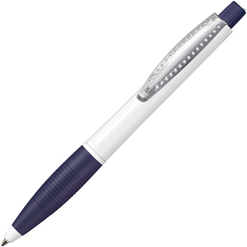 Kugelschreiber CLUB , Ritter-Pen, nachtblau/weiß, ABS-Kunststoff, 14,20cm (Länge), Bild 2