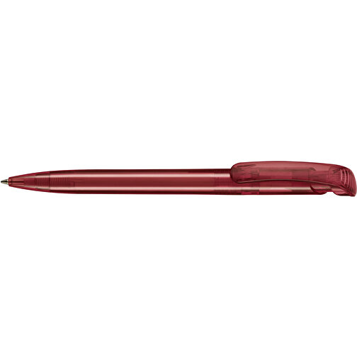 Kugelschreiber CLEAR TRANSPARENT , Ritter-Pen, rubin-rot, ABS-Kunststoff, 14,80cm (Länge), Bild 3