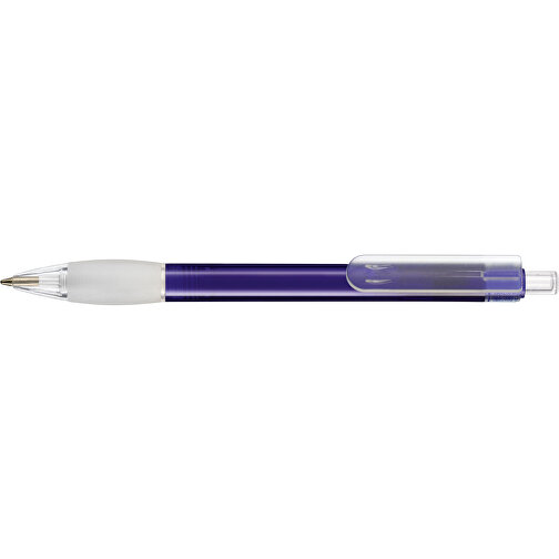 Kugelschreiber DIVA TRANSPARENT , Ritter-Pen, ocean-blau, ABS-Kunststoff, 13,60cm (Länge), Bild 3