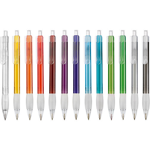 Kugelschreiber DIVA TRANSPARENT , Ritter-Pen, transparentgrau, ABS-Kunststoff, 13,60cm (Länge), Bild 2