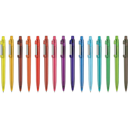 Kugelschreiber STRONG TRANSPARENT , Ritter-Pen, limonen-grün, ABS u. Metall, 14,60cm (Länge), Bild 4