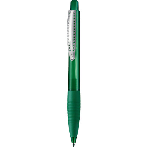 Kugelschreiber CLUB TRANSPARENT , Ritter-Pen, limonen-grün, ABS-Kunststoff, 14,20cm (Länge), Bild 1