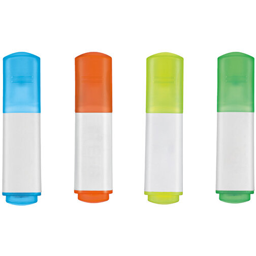 Textmarker MINISSIMO , Ritter-Pen, gelb-neon/weiss, PP-Kunststoff, 6,90cm (Länge), Bild 4